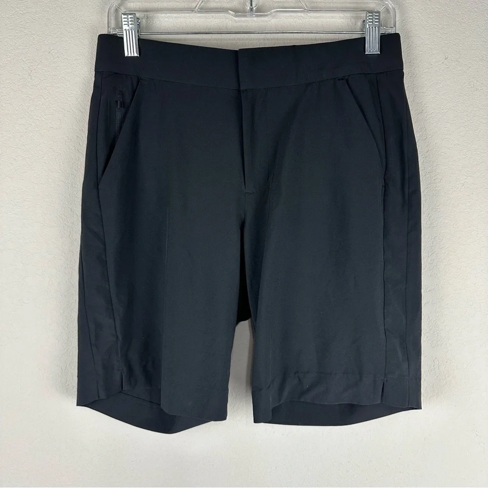 Athleta Black Tribeca 7” Bermuda Athleisure Golf Shorts Size 2